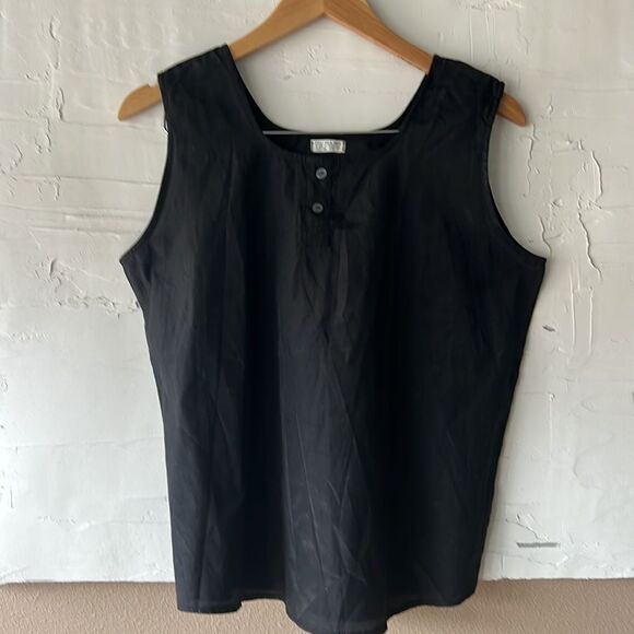 100% Thai Silk Black Tank Dress - Sleek & Elegant Women's Size Small - Picture 1 of 3